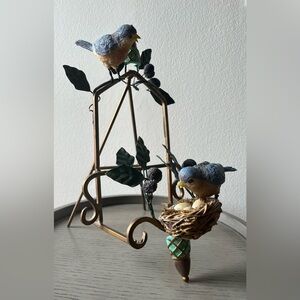 SILVESTRI Nesting Birds 🐦 Ornate Frame/Stand